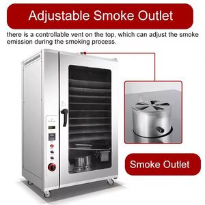 Four de séchage et de fumage commercial automatique en acier inoxydable de haute qualité pour poisson, poisson-chat, bacon, bœuf, poulet, viande et saucisses - Product Image 5