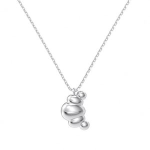 จี้รูปครัวซองต์ Dylam Cute Charm ชุบทองคำ 14K โรเดียม ผิวขัดเงา เงินแท้ 925 เหมาะสำหรับเป็นของขวัญและสวมใส่ในชีวิตประจำวัน - Product Image 1
