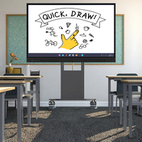 Tableau interactif intelligent IBoard YL-65 65 pouces 4K, écran tactile, tableau blanc électronique, garantie 3 ans, cadre en aluminium