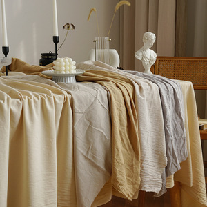 <span class=keywords><strong>Tovaglia</strong></span> Vintage tinta unita in <span class=keywords><strong>lino</strong></span> per tavolo da Dessert matrimonio all'aperto - Product Image 1