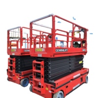 Cissor 16 GMH 16M Rouge Capacité Stable Ciseaux Ascenseur Prix Usine Électrique Mnalifter Mobile Contrôle Facile GMH Manlift Personnes Ascenseur