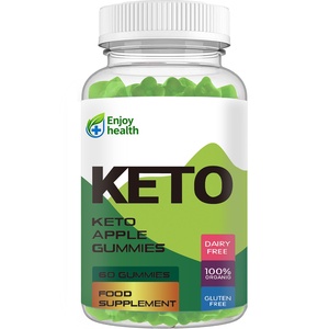 Bonbons Gommeux au Cidre de Pomme 60 Pièces Végétariens Keto pour Adultes, Aide à la Gestion du Poids et à l'Amincissement, Vitamines Marque Blanche pour la Santé - Product Image 1