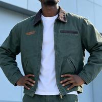 Veste en toile rétro Detroit imprimée pour hommes et femmes, couleur unie