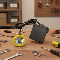 Lámpara de Casco de Minería de Seguridad Recargable LED de Alta Potencia PLC, Larga Duración de la Batería, 18-20h de Tiempo de Descarga para Minería de Carbón en Ambientes Peligrosos