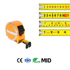 16-25 Foot Dual <b>Ruler</b> Tape Measure Easy Read Solid Rubber Case Magnetic Hook Shock Absorbent Both Sides Visible Measuring Ruban - Product Image 1