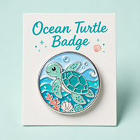 Épinglette de fabricant personnalisée avec chaîne, badge métallique, broche, design doré, épinglette en émail souple ou dur, thème dessin animé et anime