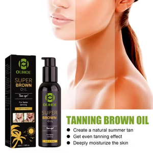 Aceite Bronceador con Extracto <span class=keywords><strong>de</strong></span> Aloe Vera Orgánico y Logotipo Personalizado, Suavizante Profundo, Nutritivo para la <span class=keywords><strong>Piel</strong></span>, Bronceado Rápido, 50 ml, Productos para el Cuidado Corporal - Product Image 4