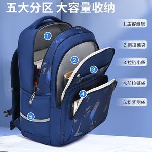 Sesame Baby Elementary School <b>Backpack</b> 15 Inches Lightweight Durable For Boys <b>Student</b> Bag - Product Image 4