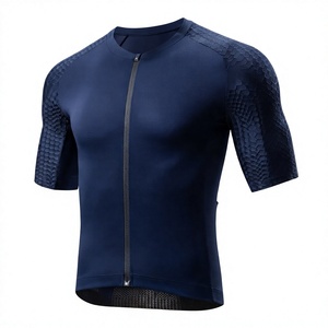 Maillot de Ciclismo Atlético para Hombre, Tejido Elástico Transpirable, Chaqueta de Ciclismo de Manga Larga con Diseño de Corte de Competición - Product Image 1
