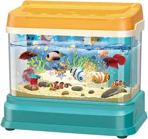Kids Water Tafel Vissen Spel Elektrische Vis Tank Simulatie Aquarium Magnetische Visvijver Spelen Water Speelgoed Doen Alsof Speelgoed Voor Kinderen