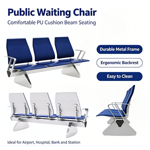 Silla de espera metálica conectada para estaciones de tren, aeropuertos, hospitales y centros de exposiciones - Product Image 6
