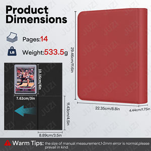 <span class=keywords><strong>Binder</strong></span> Kartu Perdagangan JUZI Custom Luxury Pokemoned 4-Kantong, Kulit PU Tahan Air Ramah Lingkungan, <span class=keywords><strong>Binder</strong></span> Zipper Tcg - Product Image 4