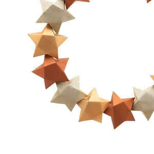 Guirlande de fleurs en papier de luxe artisanale multicolore en PVC et en rotin pour la décoration de fête de Noël en plein air - Product Image 5