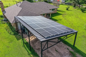 Conception libre Aluminium Easy Carport Solar Carport 5kW 10kW pour 1 ou 2 voitures - Product Image 6