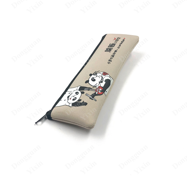 Органайзер для столовых приборов с логотипом на заказ, прямоугольный неопреновый чехол, сумка для столовых приборов с молнией