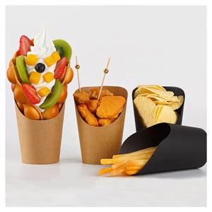 Emballage alimentaire personnalisé biodégradable et économique pour frites, gobelets jetables pour frites à emporter de 12 oz et 16 oz - Product Image 5