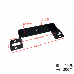 Support d'angle de lit en métal Xinjunye, acier laminé à froid, revêtement poudré, design moderne et simple pour quincaillerie de meubles - Product Image 5