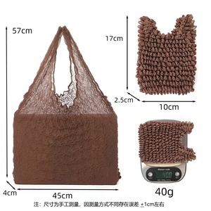 Lifestyle Magic Stretch Pleated Bubble Tote <b>Bag</b> Fashion Expandable Shopping Handbag OEM Factory - Product Image 4