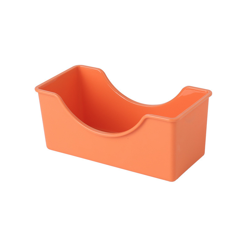 Orange shelving unit