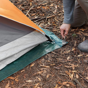 Tissu imperméable en PE laminé Rip-stop 300*360CM Tente de camping pliable en polyester Tarp Tente de plein air <span class=keywords><strong>pour</strong></span> la randonnée, le pique-nique, le <span class=keywords><strong>barbecue</strong></span> - Product Image 3