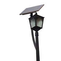 Lampadaire de jardin LED en aluminium décoratif d'extérieur, indice de protection IP65, avec alimentation 12V CC, lumière blanc chaud, pour usage routier