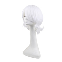 Tokyo Ghoul Juzo Suzuya Cosplay perruque courte blanche couches cheveux synthétiques Costume fête résistant à la chaleur fibre perruques pour jeu de rôle