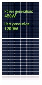 Énergie solaire de haute qualité 310w, nouvelle conception, nouvelle technologie, panneau solaire hybride mono PVT 450w - Product Image 2
