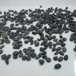 Mayorista Indio Ofrece Adoquines Redondos Pequeños Naturales Industriales y Guijarros Ecológicos Duraderos de Grava Negra - Product Image 1