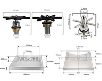 Lave-tasses rotatif pour bar, café, thé au lait, avec rince-verre pour plateau d'égouttement, accessoires de bar TJ127C