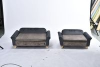 Canapé-lit pour animaux de compagnie en tissu doux avec tiroir de rangement, confortable et pratique, adapté aux chats et aux chiens