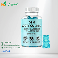 Gomitas Herbales Hegdavt con Logotipo Personalizado, Maca y Jengibre, Sin OMG, Naturales, para Aumentar y Levantar los Glúteos