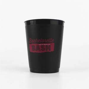 Confezione da 24 tazze di plastica riutilizzabili da 16 once nere per feste di buon anno tazze smerigliate personalizzate - Product Image 2