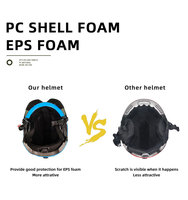Yoloon vente directe housse de casque de snowboard CE EN 1077 réglable et respirant avec coussinets intérieurs chauds casque de ski adultes