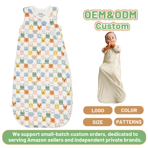 Saco de Dormir para Bebé de Alta Calidad, Súper Suave y Esponjoso, de Fibra de Bambú Hipoalergénica, para Todas las Estaciones, con Estampado Animal, para Recién Nacidos - Product Image 1