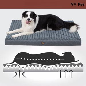 Cama Ortopédica Grande para Perros, Ecológica, Impermeable, de Terciopelo Rosa, Suave, Esponjosa, Lavable, con Cubierta Desmontable - Product Image 2