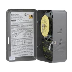 Interruptor temporizador mecánico <span class=keywords><strong>Intermatic</strong></span> T101, temporizadores electromecánicos 120 VAC 2HP 40A SPST, interruptor temporizador de 12 encendido/apagado 24 horas - Product Image 3