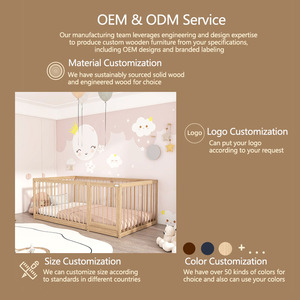 <span class=keywords><strong>Letto</strong></span> per <span class=keywords><strong>Bambini</strong></span> in Legno Massello di Alta Qualità, Misura Queen, con Recinzione Staccabile e Due Cassetti, <span class=keywords><strong>Letto</strong></span> <span class=keywords><strong>Montessori</strong></span> a Terra - Product Image 2