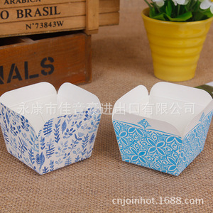 Joinhot Square Muffin Cups 50 Pcs Per Pack Wood Pulp <b>Baking</b> Paper Cupcake Cups For Bakery Packaging - Product Image 5