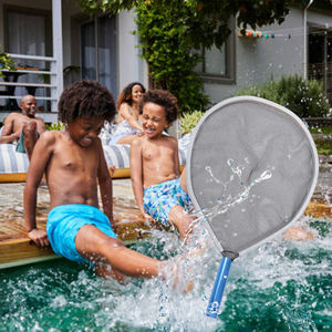 Skimmer en piscina sobre el suelo Mango de aluminio Piscina Red de hoja profunda Piscina Red de malla fina - Product Image 6