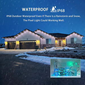 Thiết Kế Cá Nhân Ứng Dụng <span class=keywords><strong>LED</strong></span> Điểm Nguồn Ánh Sáng 36V Ucs7604 Rgbw Đuổi Theo Màu Sắc Vĩnh Viễn Ánh Sáng Ngoài Trời Cho Kỳ Nghỉ - Product Image 5