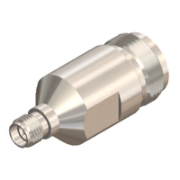 Adaptador ZCOM N(F)-3.5(F) Hembra a 3.5 Hembra, Bajo VSWR, Baja Pérdida de Inserción, Conector Coaxial RF de CC-18GHz para Señales de Microondas