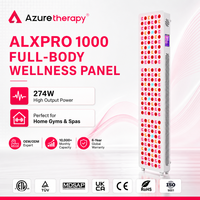 AZURETHERAPY ALX Panneau de luminothérapie rouge multi-spectre 12 longueurs d'onde 480-1060nm Appareil LED avec écran tactile et télécommande