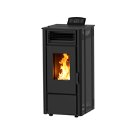 Estufa de Pellets de 7.7KW KM0804A para Dos Habitaciones, Alta Eficiencia, Diseño Ecológico, Control por Wifi, Chimenea de Pellets, CE ROHS