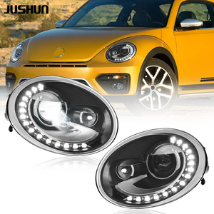 Faros Delanteros LED JUSHUN para VW Beetle 2013-2020, Diseño Actualizado en Forma de Lágrima, Lente de Proyector LED para Automóvil, Conexión Plug and Play - Product Image 1