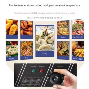 เครื่องทำโอเด้งไฟฟ้าเชิงพาณิชย์แบบตั้งโต๊ะ ทำจากสแตนเลส พร้อมหม้อต้มไส้กรอก คันโตะ หม้อต้มพาสต้า และหม้อต้มเกี๊ยว - Product Image 5