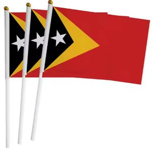 Сингапур, мини-Национальный флаг страны, изготовленный из полиэстера, с ручным развевающимся дизайном, с цифровым печатным ручным флагом - Product Image 5