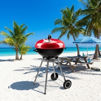 Barbecues multifonctions de haute qualité en métal sans fumée, grilles à charbon de bois pour terrasse extérieure, fête de famille, pique-nique