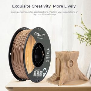 Filamento de madera Creality PLA de 1.75 mm para impresora 3D con textura de madera real y resistencia - Product Image 5