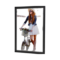 Gdrasuya10 Home Cinéma Cadre mural pour affiche de film à LED 27X40inch Aluminium Advertising Picture Display Light Box Steel