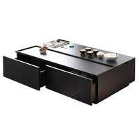 Table basse en bois moderne et simple pour salon, avec rangement relevable rectangulaire, design pliable, respectueux de l'environnement